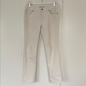 Chico's Women's Straight Leg Ankle Jeans - Cream